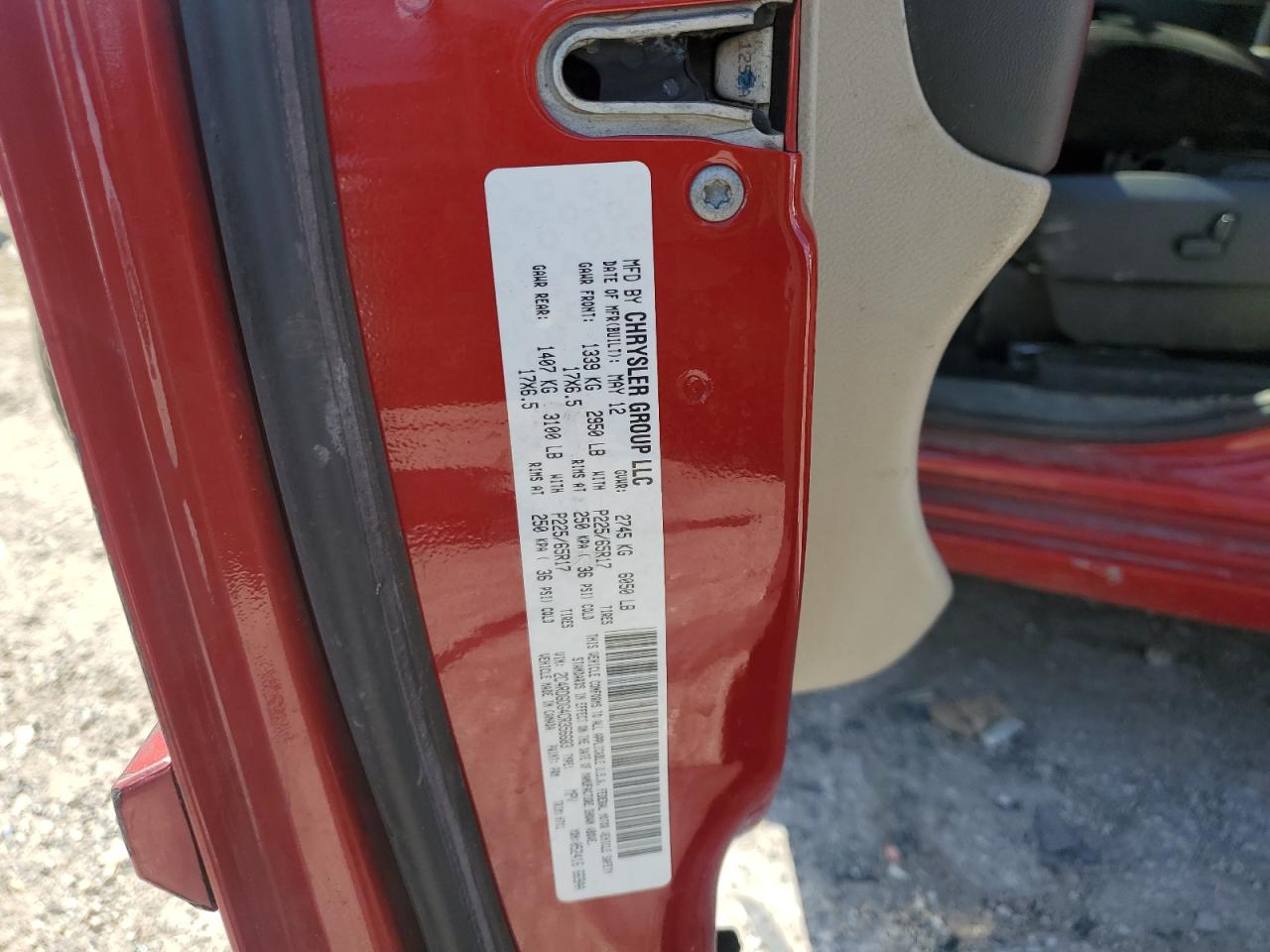 2012 Dodge Grand Caravan Crew VIN: 2C4RDGDG4CR356683 Lot: 81276345