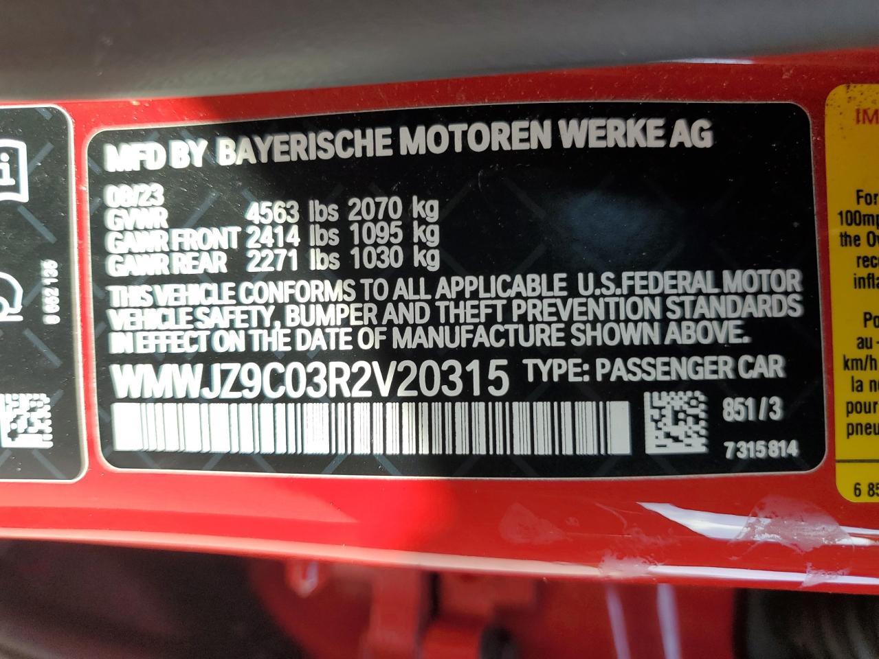 2024 Mini Cooper John Cooper Works Clubman All4 VIN: WMWJZ9C03R2V20315 Lot: 81713705