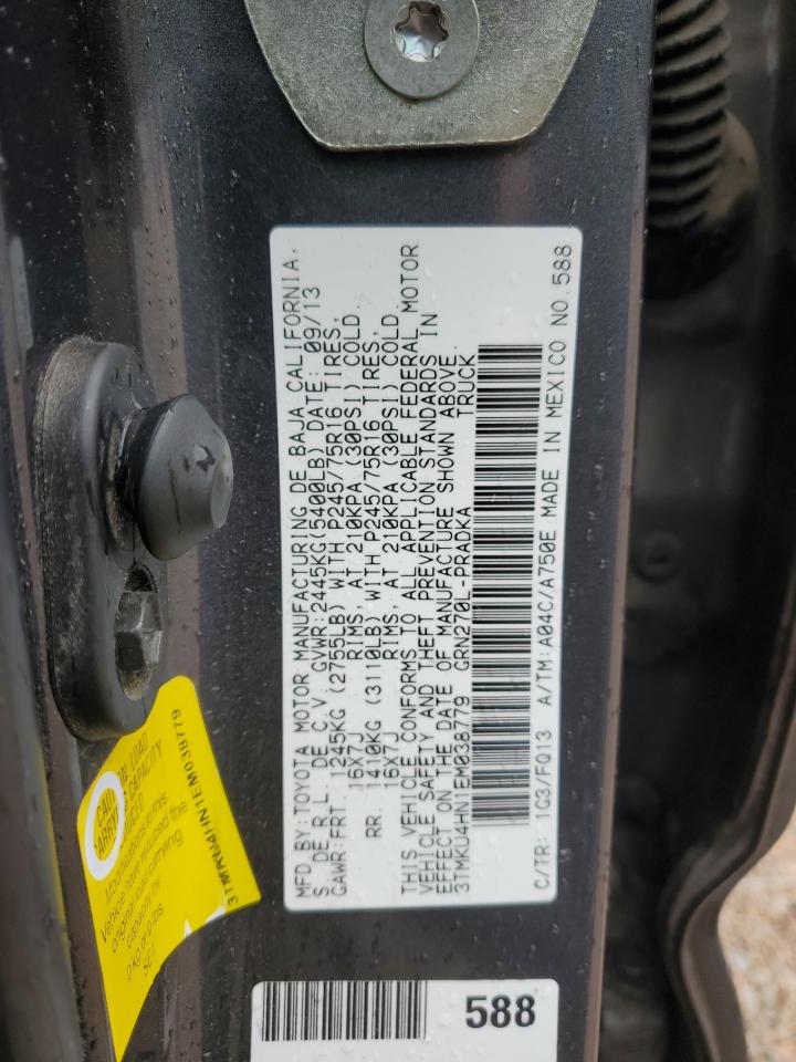 2014 Toyota Tacoma Double Cab Prerunner Long Bed VIN: 3TMKU4HN1EM038779 Lot: 81866785