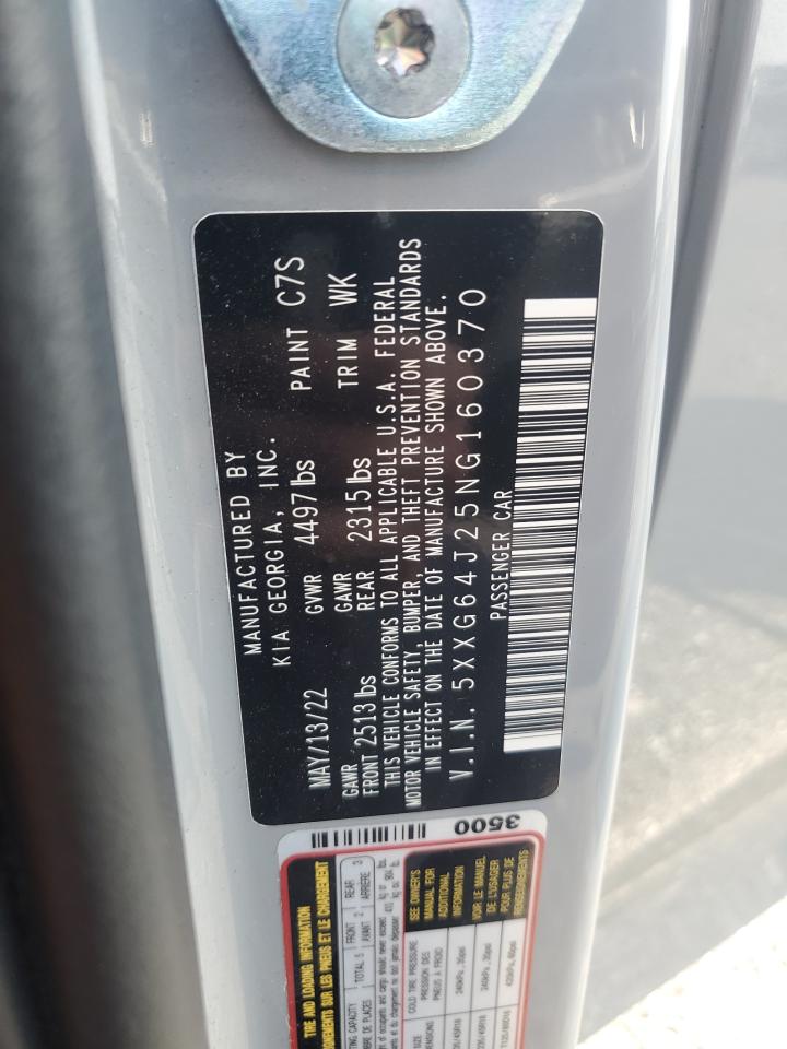 2022 Kia K5 Gt Line VIN: 5XXG64J25NG160370 Lot: 80501685