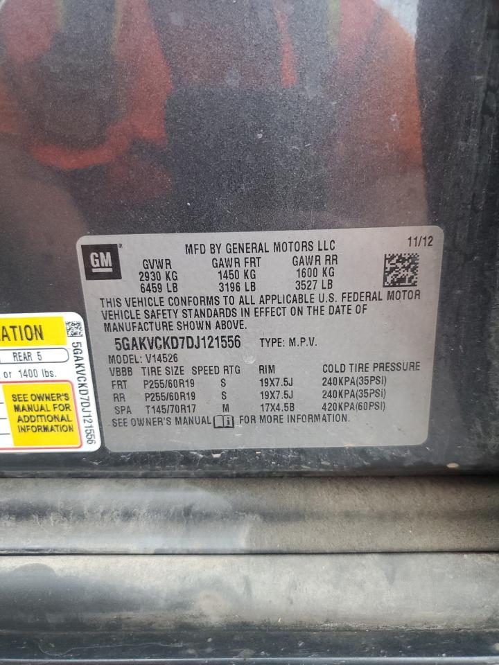 2013 Buick Enclave VIN: 5GAKVCKD7DJ121556 Lot: 80486855