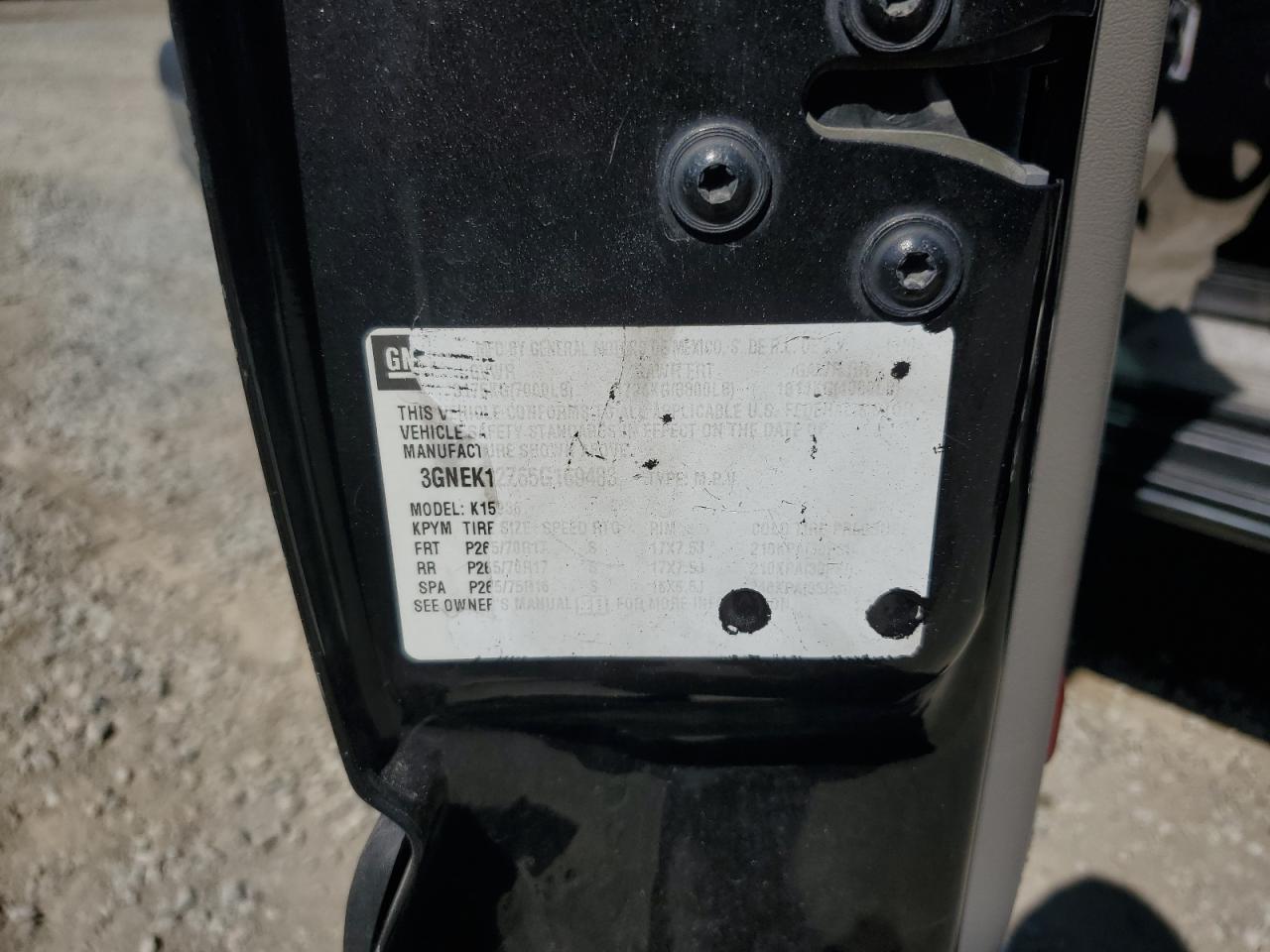 2005 Chevrolet Avalanche K1500 VIN: 3GNEK12Z65G169483 Lot: 71084685