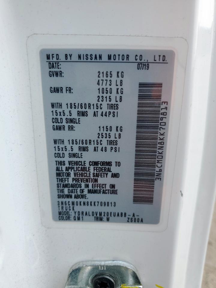 2019 Nissan Nv200 2.5S VIN: 3N6CM0KN8KK709813 Lot: 80790165