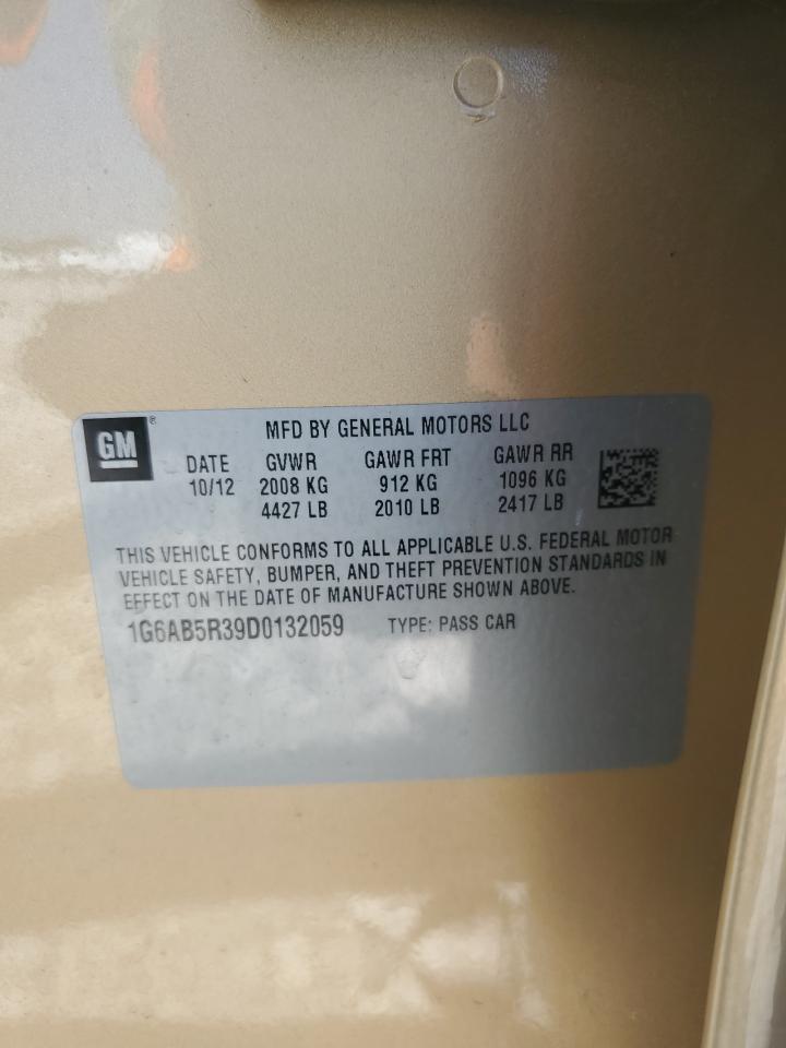 2013 Cadillac Ats Luxury VIN: 1G6AB5R39D0132059 Lot: 70981595