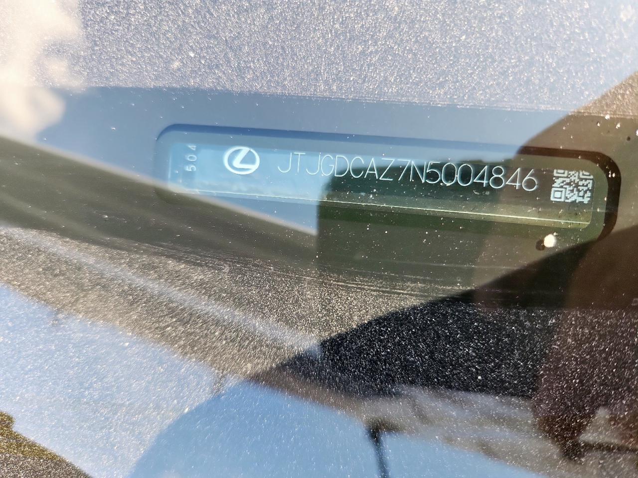 2022 Lexus Nx 250 VIN: JTJGDCAZ7N5004846 Lot: 80493405