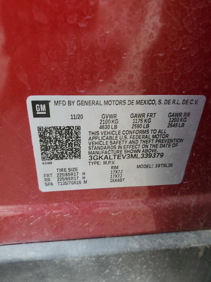 2021 GMC Terrain Sle VIN: 3GKALTEV3ML339379 Lot: 80526795