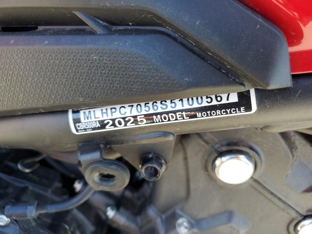 2025 Honda Cbr500 Ra VIN: MLHPC7056S5100567 Lot: 81810595
