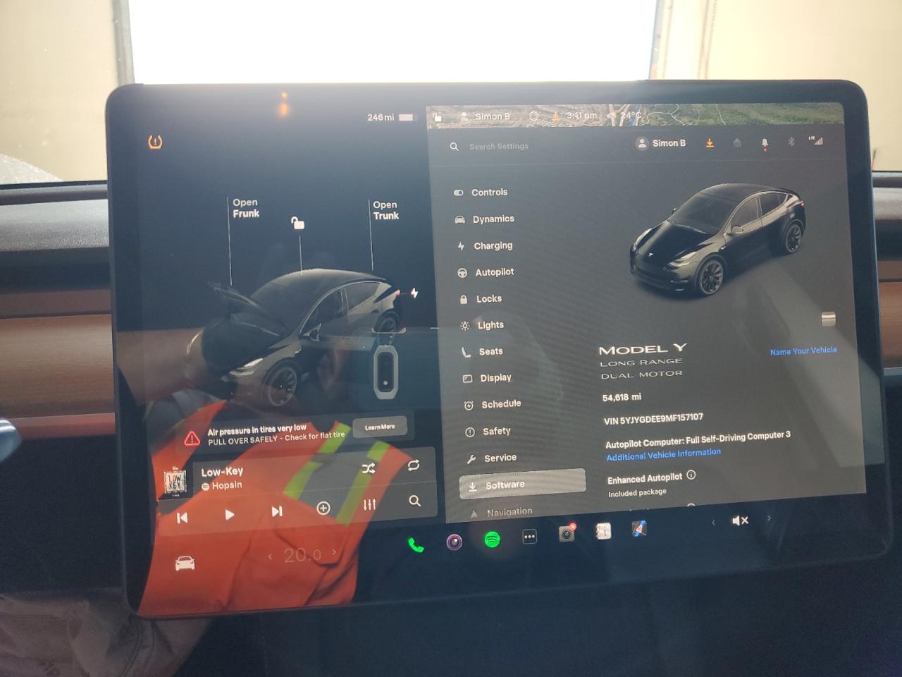 2021 Tesla Model Y VIN: 5YJYGDEE9MF157107 Lot: 84244675