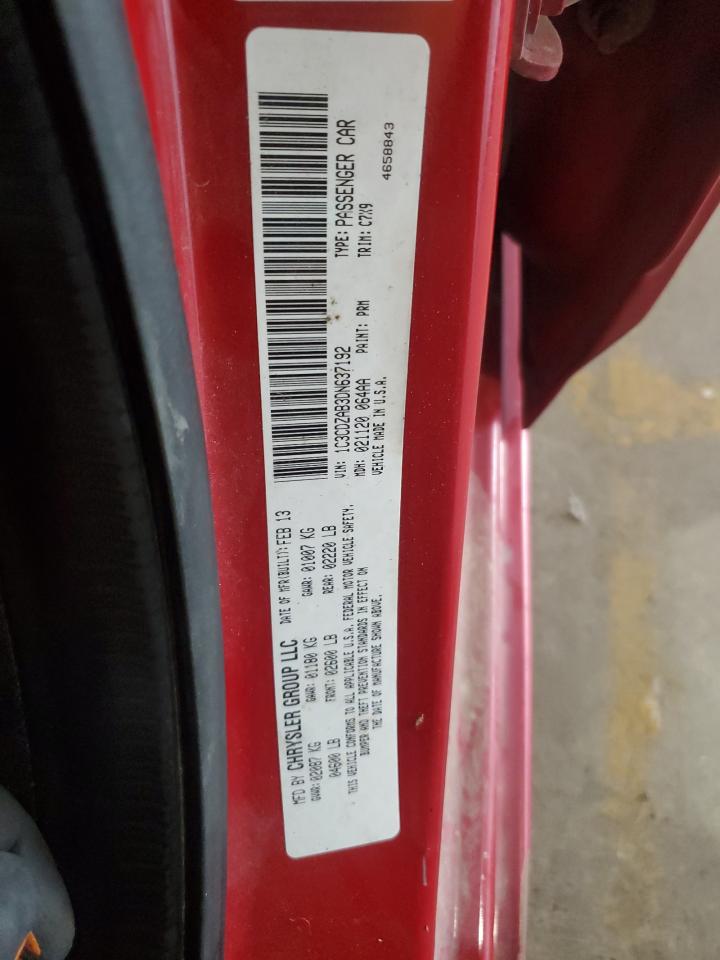 2013 Dodge Avenger Se VIN: 1C3CDZAB3DN637192 Lot: 70527975