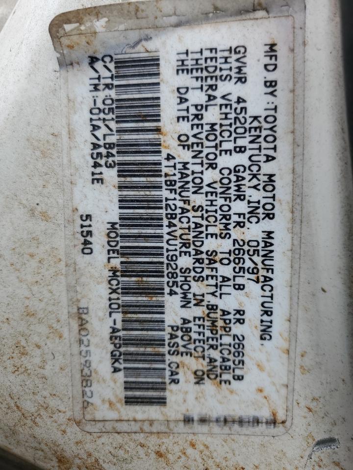 1997 Toyota Avalon Xl VIN: 4T1BF12B4VU192854 Lot: 71915485