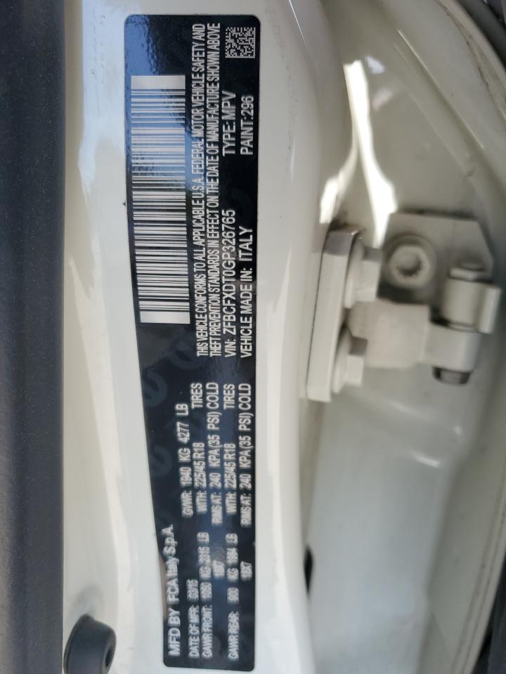 2016 Fiat 500X Lounge VIN: ZFBCFXDT0GP326765 Lot: 80488005