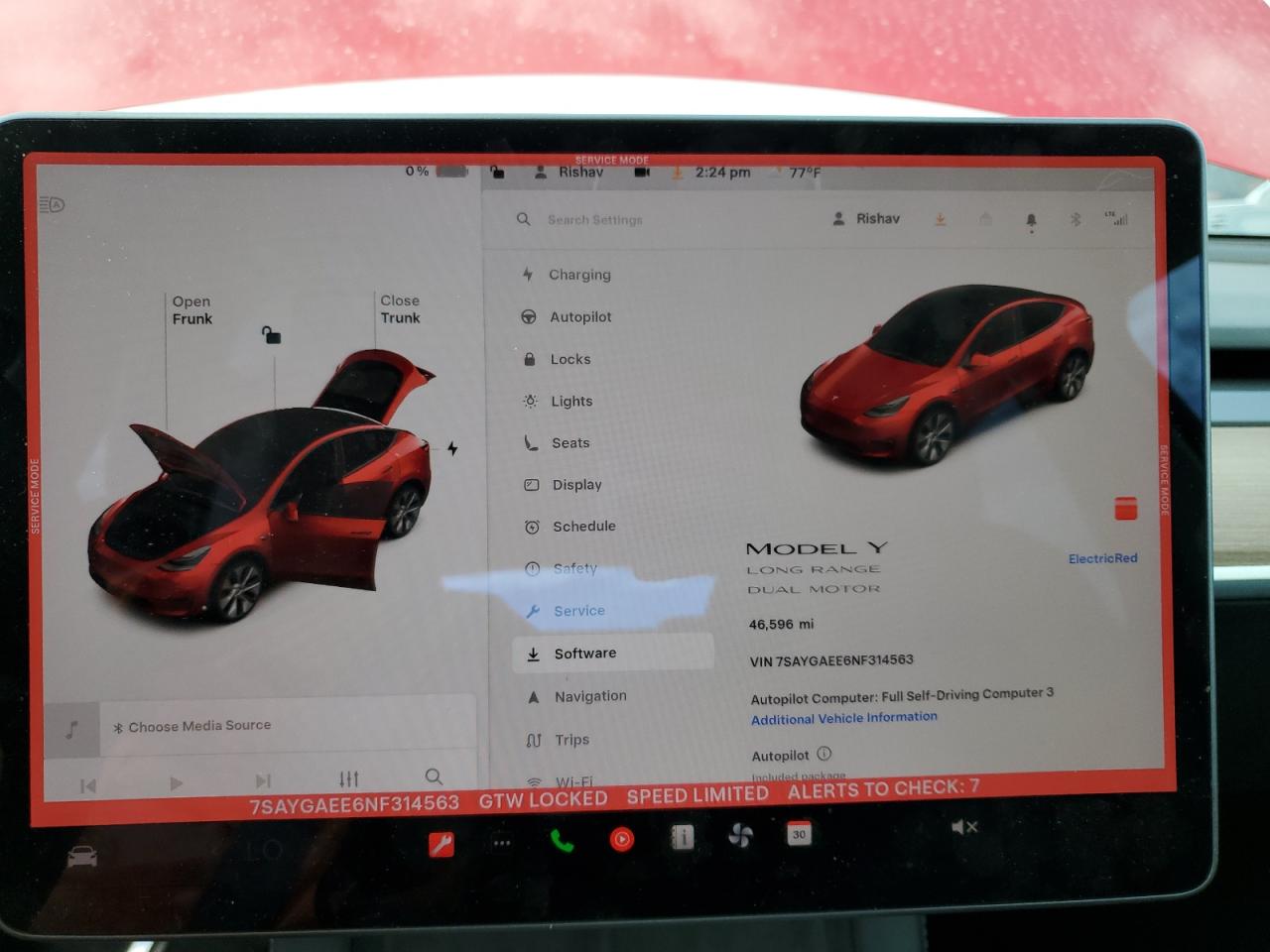 2022 Tesla Model Y VIN: 7SAYGAEE6NF314563 Lot: 84449935