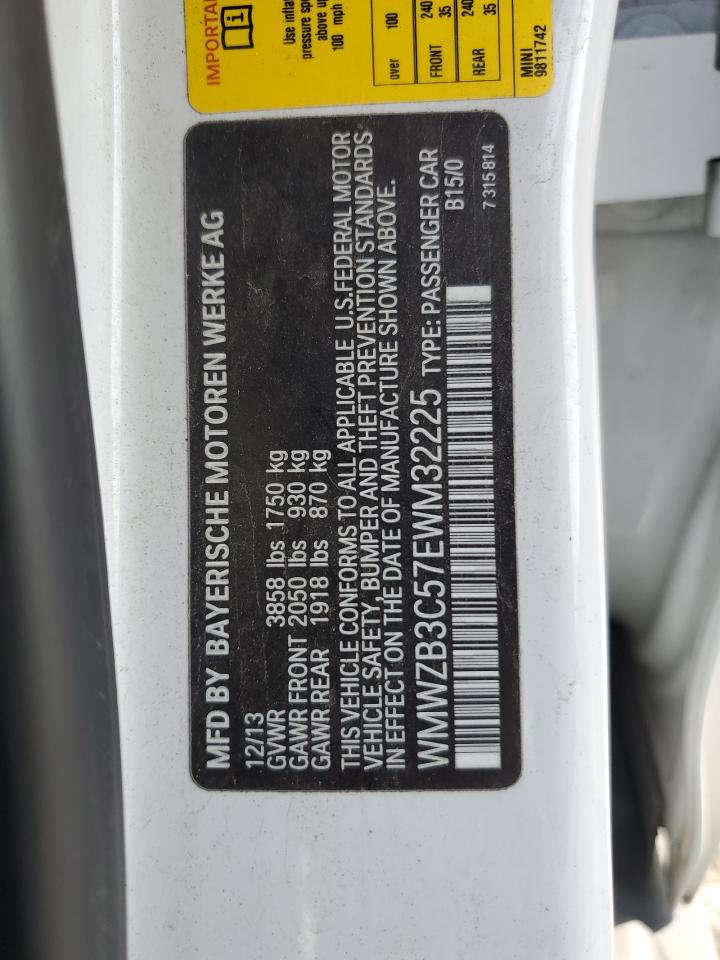 2014 Mini Cooper Countryman VIN: WMWZB3C57EWM32225 Lot: 83843055