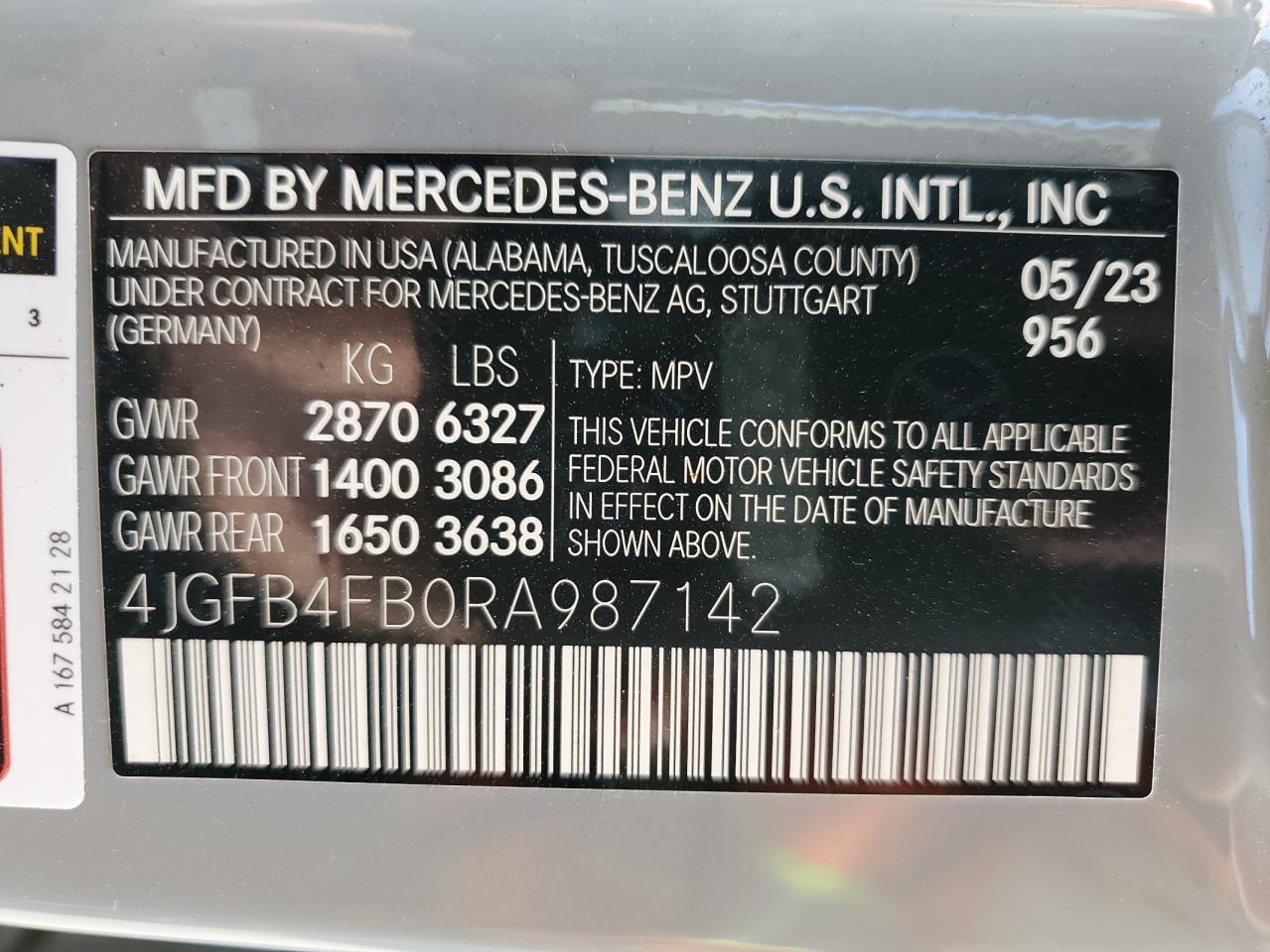 2024 Mercedes-Benz Gle 350 4Matic VIN: 4JGFB4FB0RA987142 Lot: 82058655