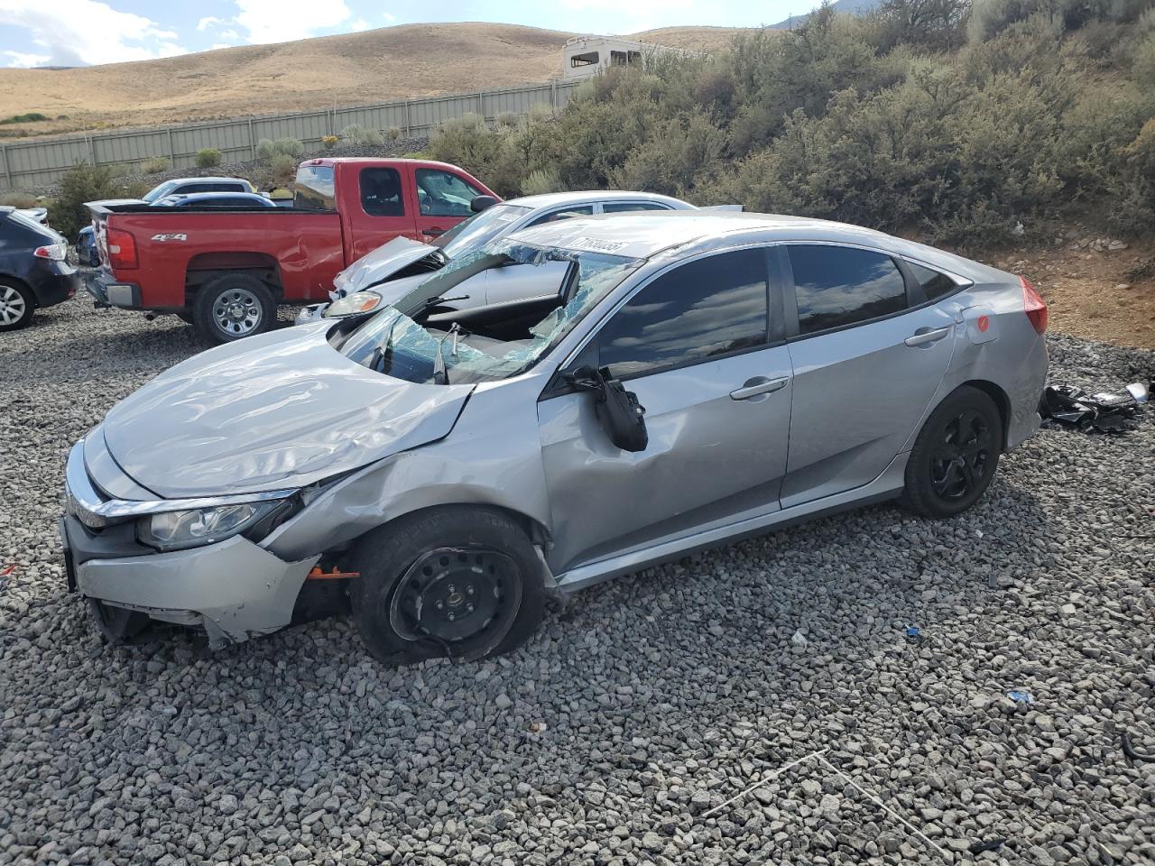 2016 Honda Civic Lx grey null gasoline 2HGFC2F57GH527847 photo #1