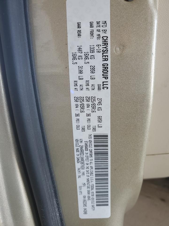 2010 Chrysler Town & Country Touring VIN: 2A4RR5D10AR387020 Lot: 84437155