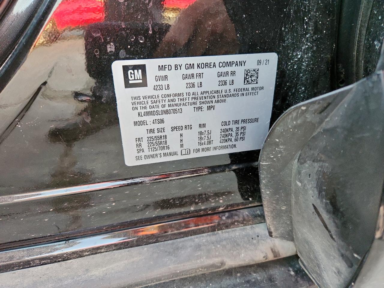 2022 Buick Encore Gx Select VIN: KL4MMDSL0NB070513 Lot: 71863925