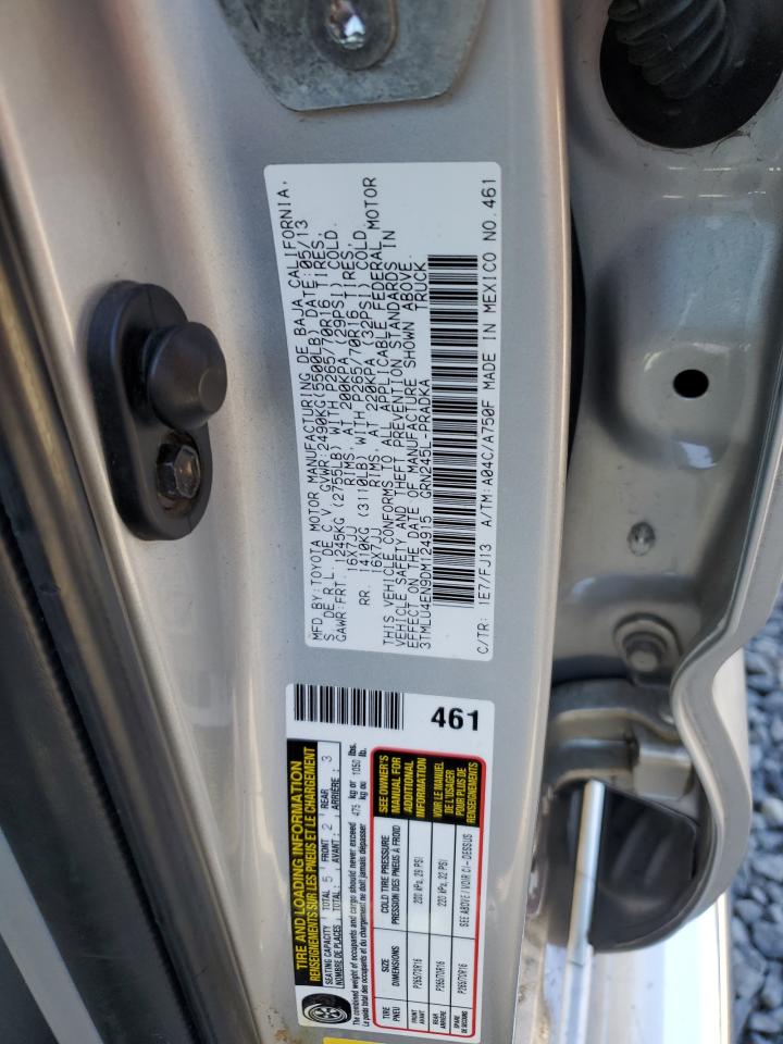 2013 Toyota Tacoma Double Cab VIN: 3TMLU4EN9DM124915 Lot: 80153445