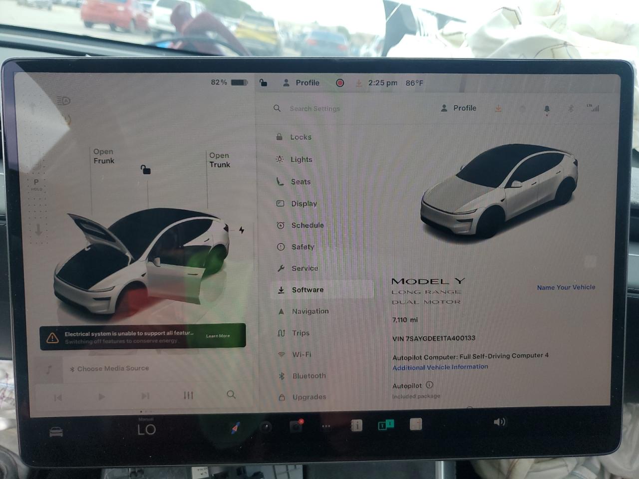 2026 Tesla Model Y VIN: 7SAYGDEE1TA400133 Lot: 83759365