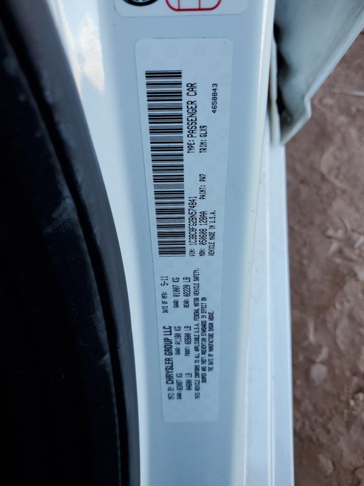 2011 Chrysler 200 S VIN: 1C3BC8FG2BN574841 Lot: 80540855