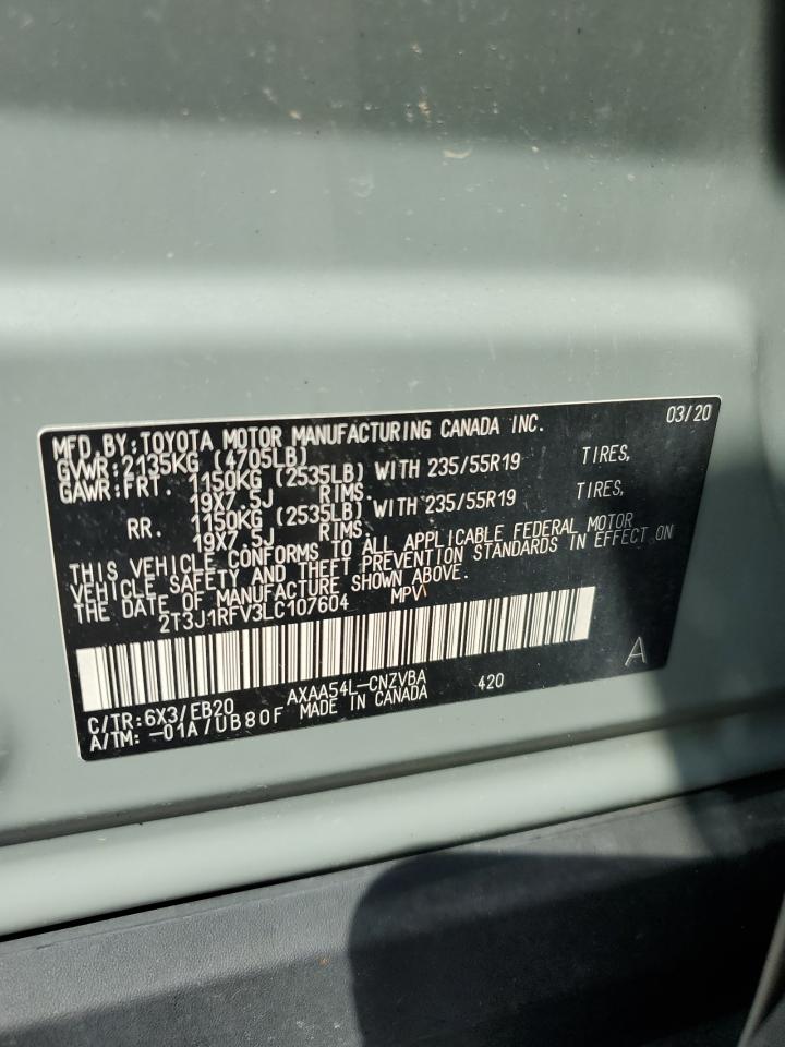 2020 Toyota Rav4 Adventure VIN: 2T3J1RFV3LC107604 Lot: 81144465