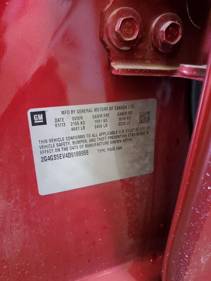 2013 Buick Regal Premium VIN: 2G4GS5EV4D9188958 Lot: 71418425