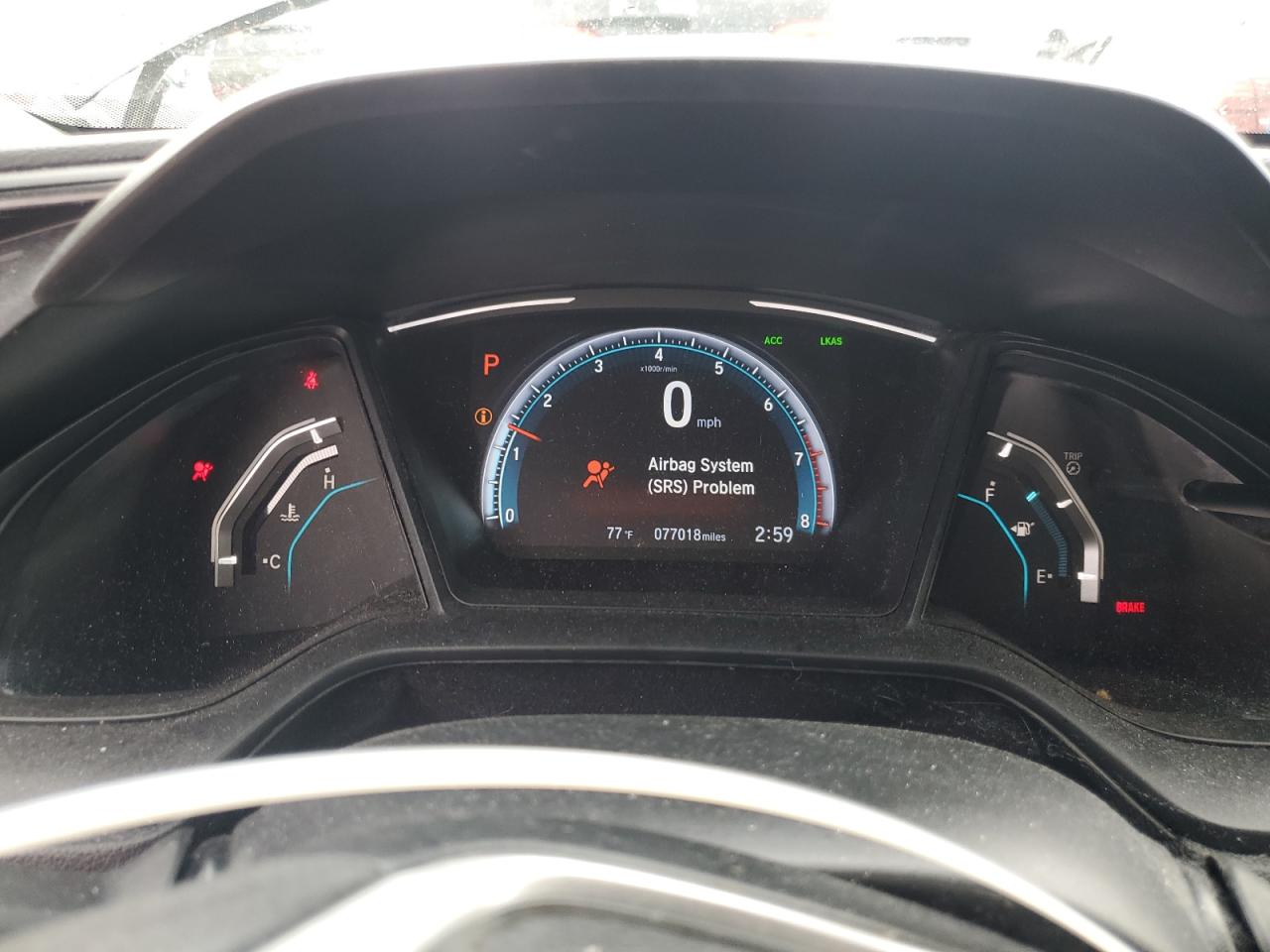 2019 Honda Civic Lx VIN: 19XFC2F60KE034555 Lot: 81284115