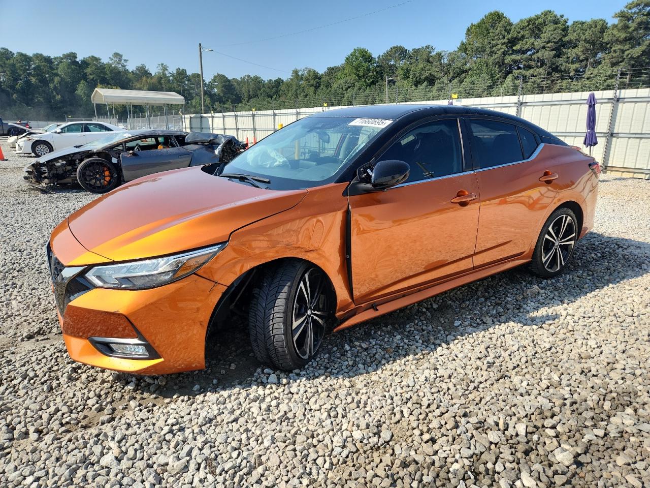 2022 NISSAN SENTRA ORANGE VIN: 3N1AB8DV1NY213476
