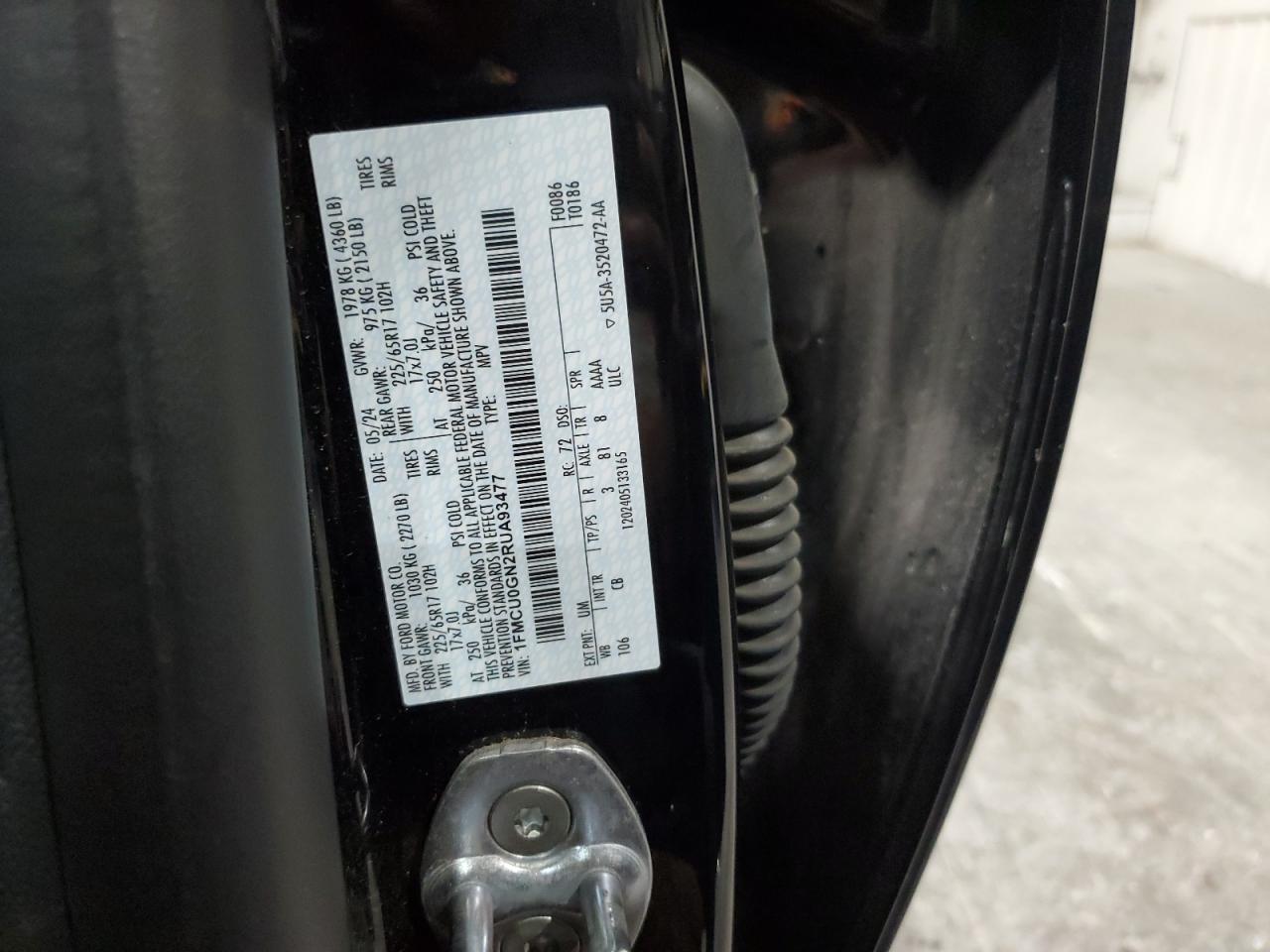 2024 Ford Escape Active VIN: 1FMCU0GN2RUA93477 Lot: 84251245