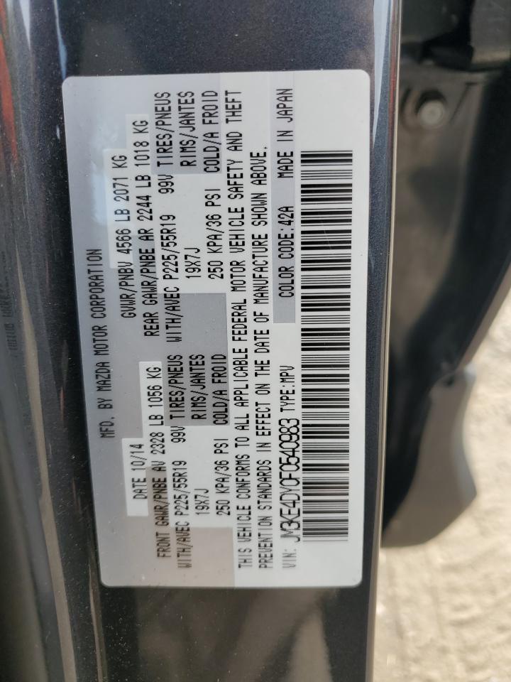 2015 Mazda Cx-5 Gt VIN: JM3KE4DY0F0540983 Lot: 81610475