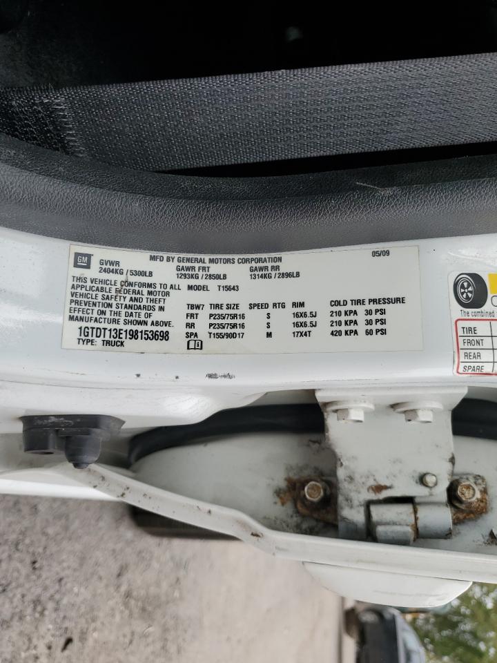 2009 GMC Canyon VIN: 1GTDT13E198153698 Lot: 81848845