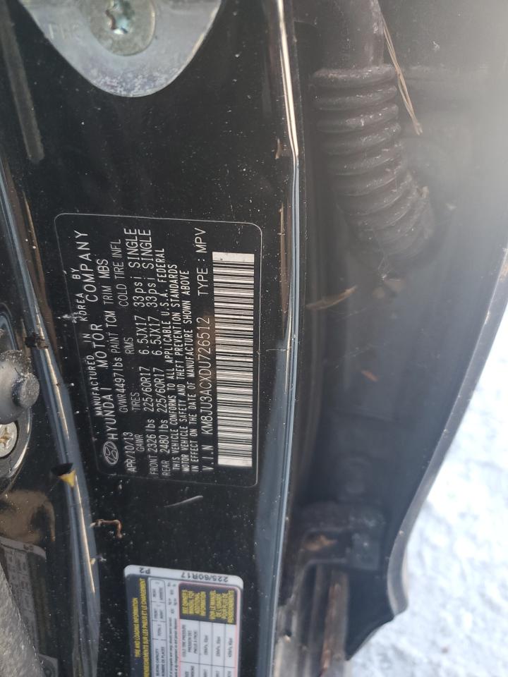 2013 Hyundai Tucson Gls VIN: KM8JU3ACXDU726512 Lot: 81043945