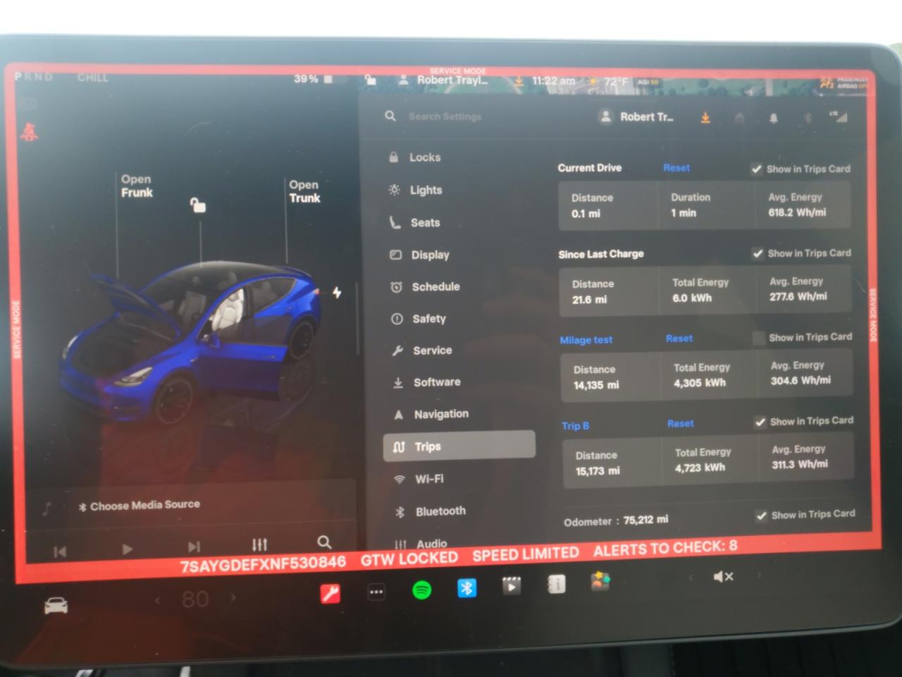 2022 Tesla Model Y VIN: 7SAYGDEFXNF530846 Lot: 82090105