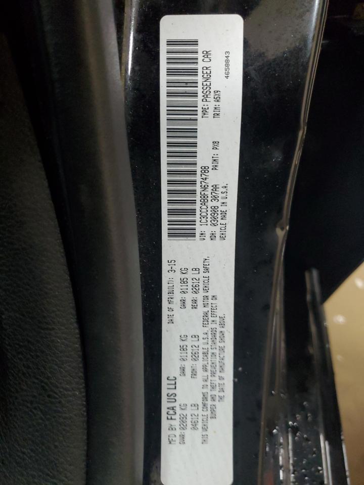 2015 Chrysler 200 Limited VIN: 1C3CCCAB8FN674788 Lot: 82029835