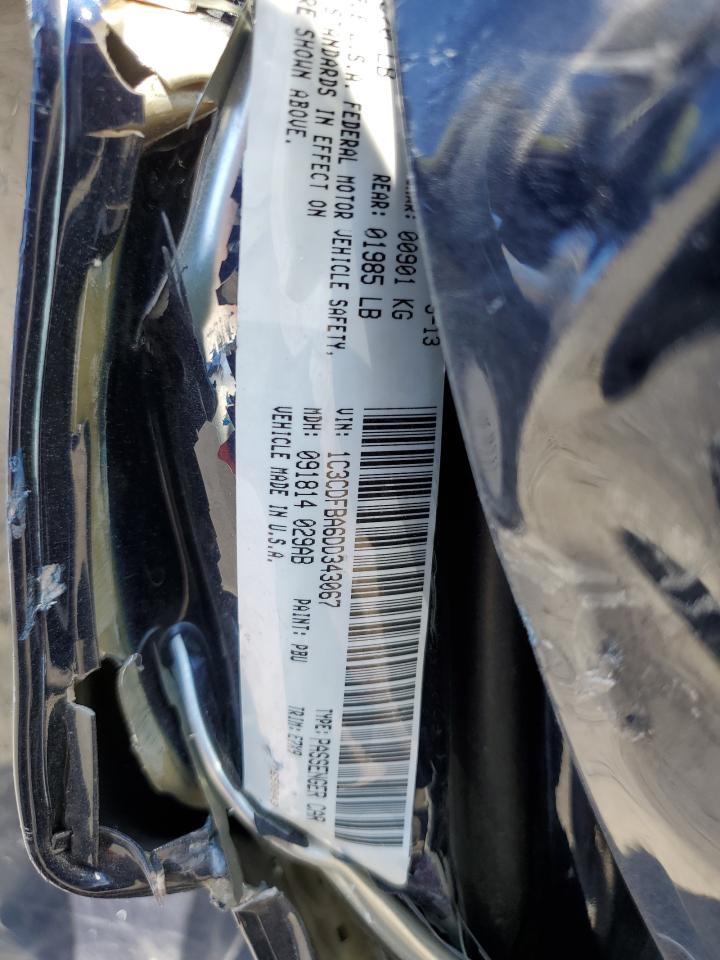 2013 Dodge Dart Sxt VIN: 1C3CDFBA6DD343067 Lot: 95789205