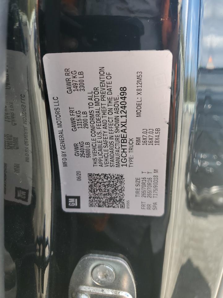 2020 Chevrolet Colorado VIN: 1GCHTBEAXL1240498 Lot: 83951355