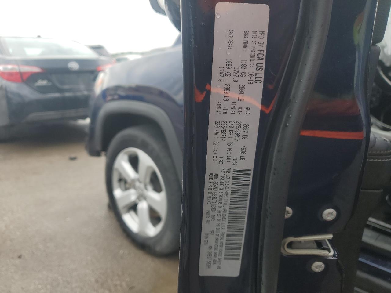 2020 Jeep Compass Latitude VIN: 3C4NJDBB9LT132934 Lot: 81408455