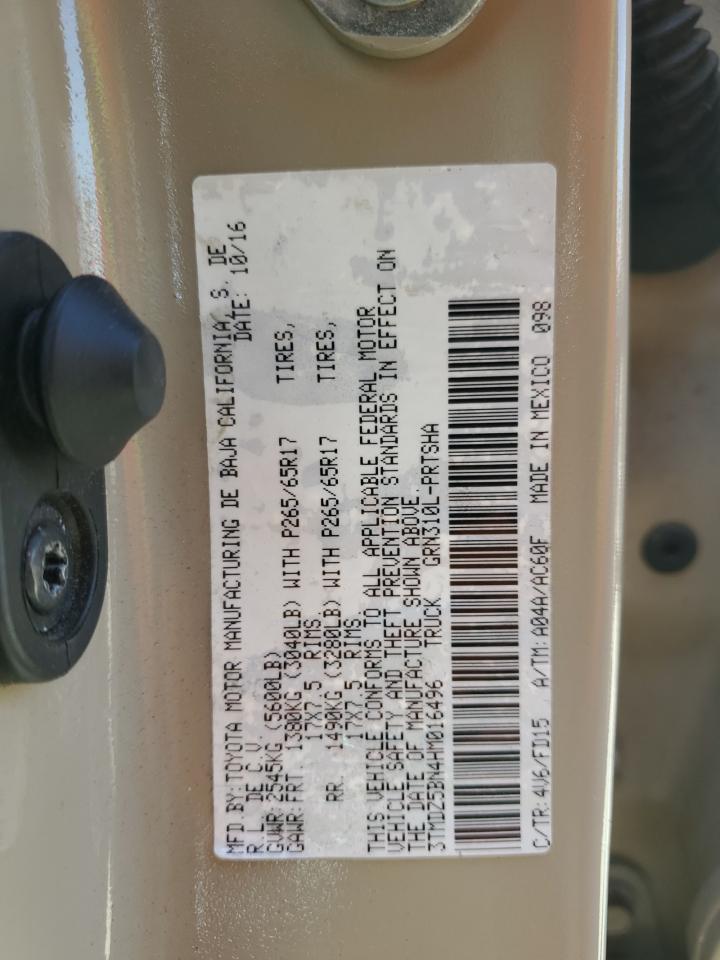 2017 Toyota Tacoma Double Cab VIN: 3TMDZ5BN4HM016496 Lot: 72035325