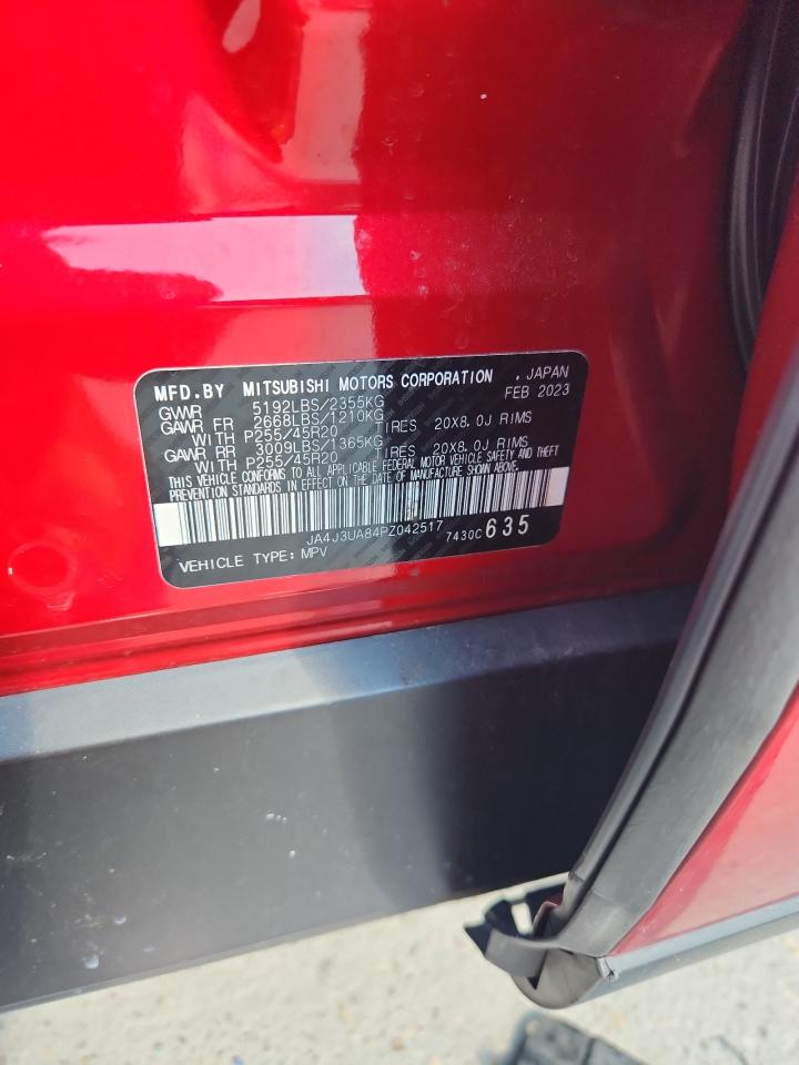 2023 Mitsubishi Outlander Se VIN: JA4J3UA84PZ042517 Lot: 71360985