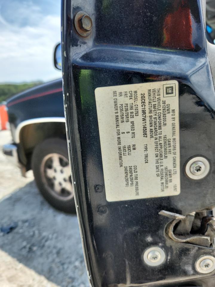 1998 Chevrolet Gmt-400 C1500 VIN: 2GCEC19R7W1145067 Lot: 71320205