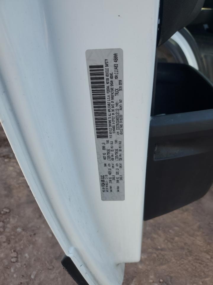 2019 Ram Promaster 2500 2500 High VIN: 3C6TRVDG4KE512112 Lot: 84244635