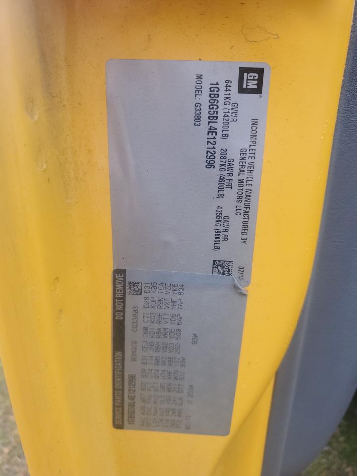 2014 Collins Bantam G4500 - School Bus VIN: 1GB6G5BL4E1212996 Lot: 82154215