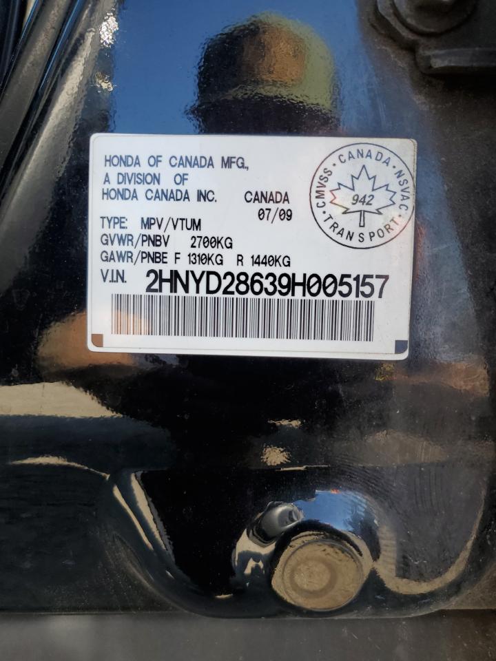 2009 Acura Mdx Technology VIN: 2HNYD28639H005157 Lot: 80342695