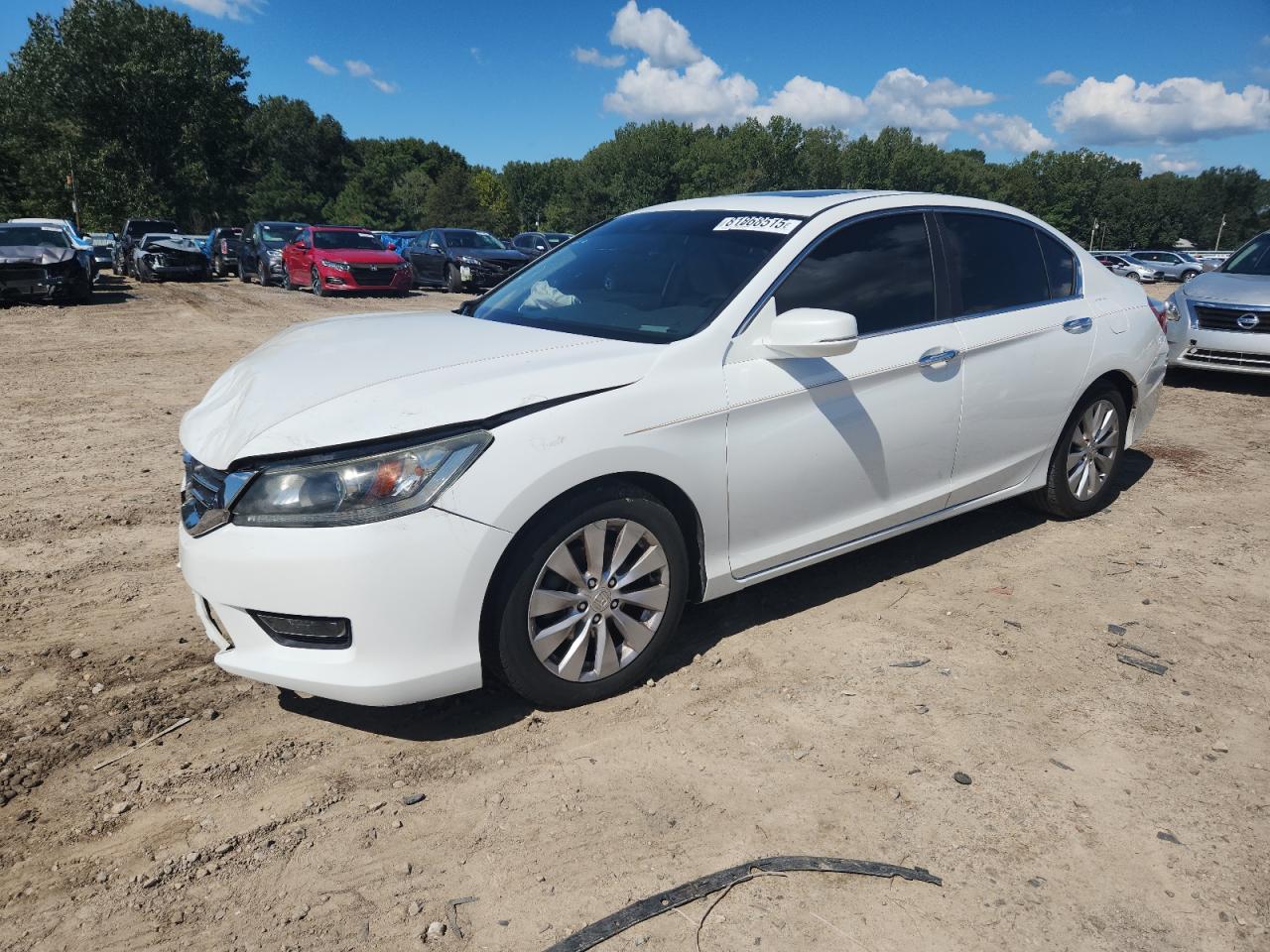 2014 Honda Accord Exl white null gasoline 1HGCR2F87EA129674 photo #1