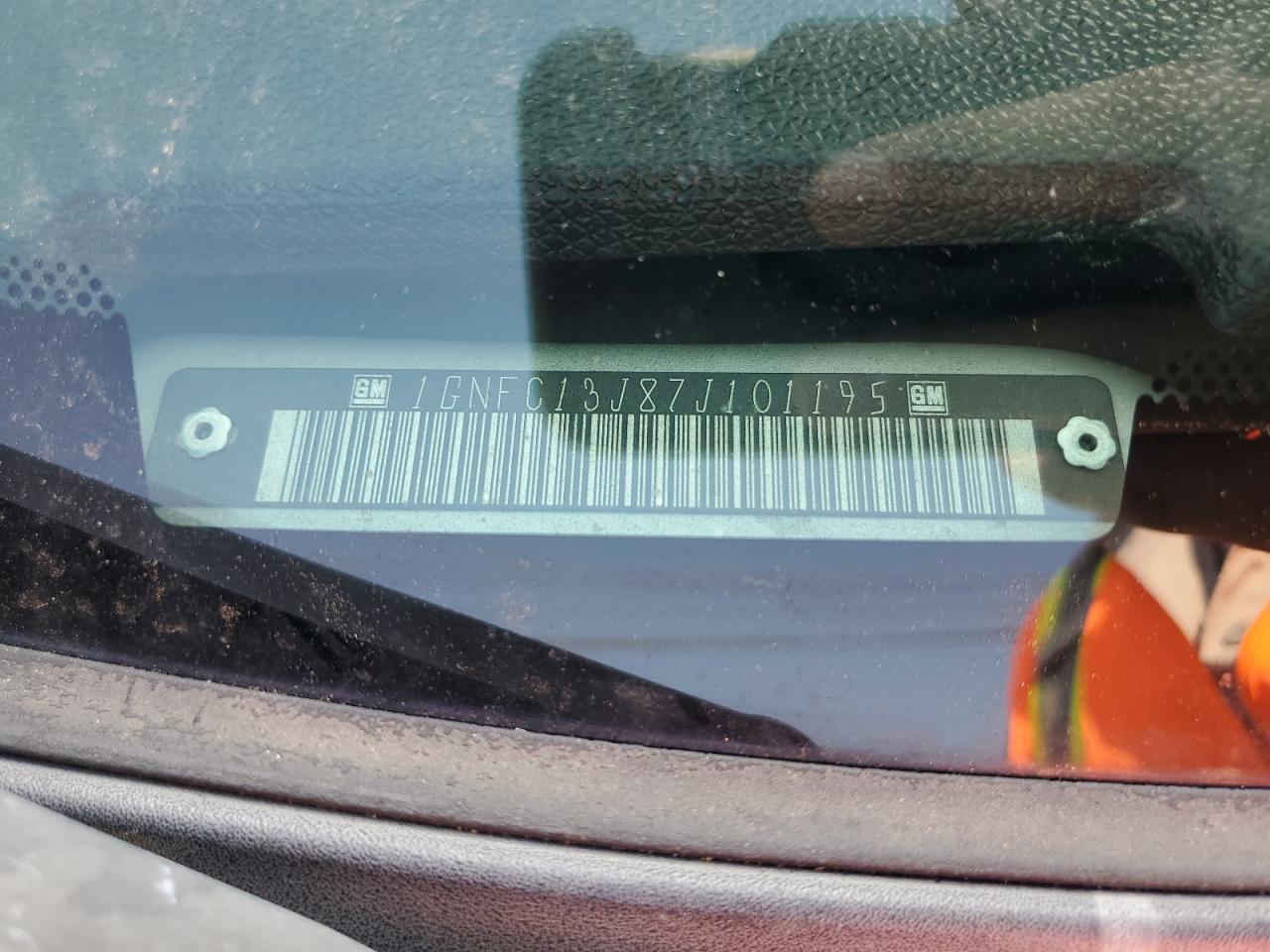 2007 Chevrolet Tahoe C1500 VIN: 1GNFC13J87J101195 Lot: 83751635