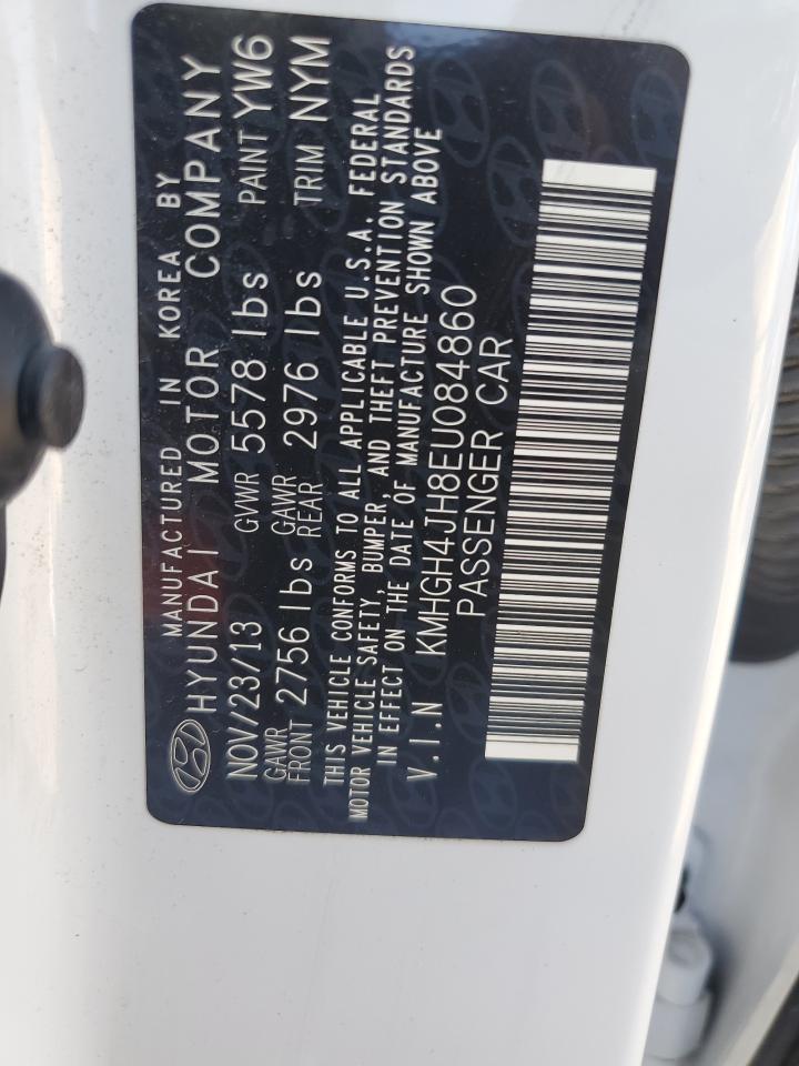 2014 Hyundai Equus Signature VIN: KMHGH4JH8EU084860 Lot: 81154785