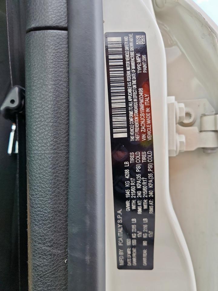 2021 Jeep Renegade Latitude VIN: ZACNJCB19MPM33498 Lot: 81318285