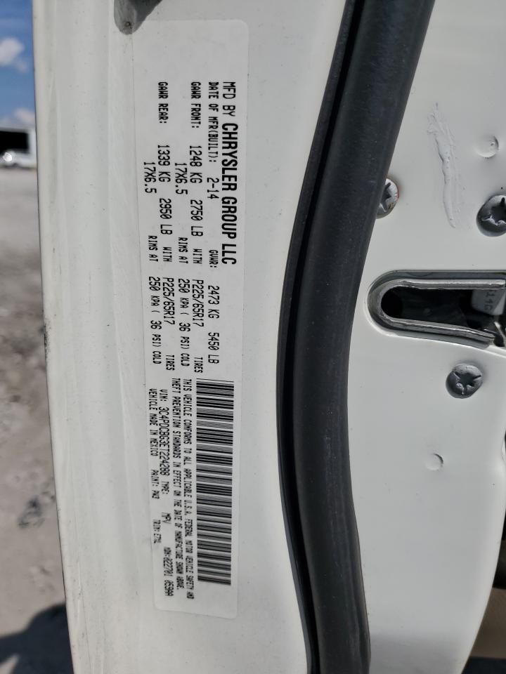 2014 Dodge Journey Sxt VIN: 3C4PDCBG3ET224288 Lot: 82037265