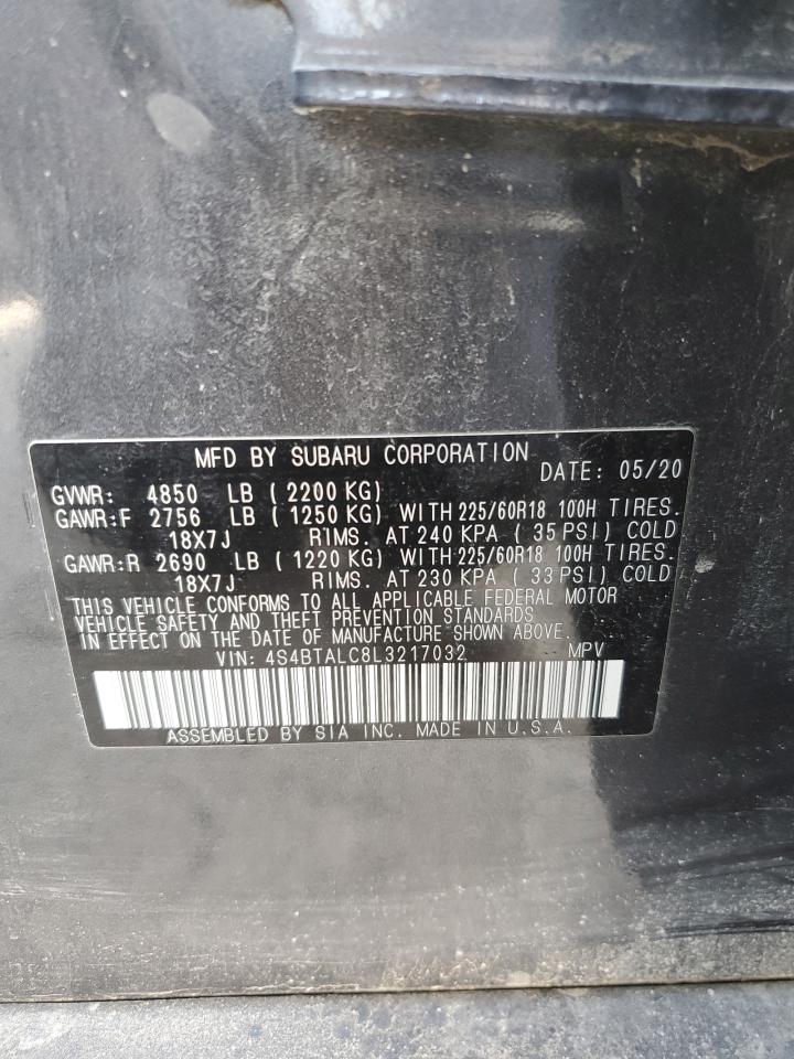2020 Subaru Outback Limited VIN: 4S4BTALC8L3217032 Lot: 80082975
