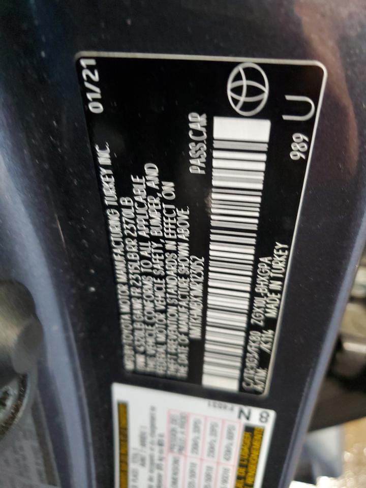 2021 Toyota C-Hr Xle VIN: NMTKHMBX1MR123052 Lot: 71989325